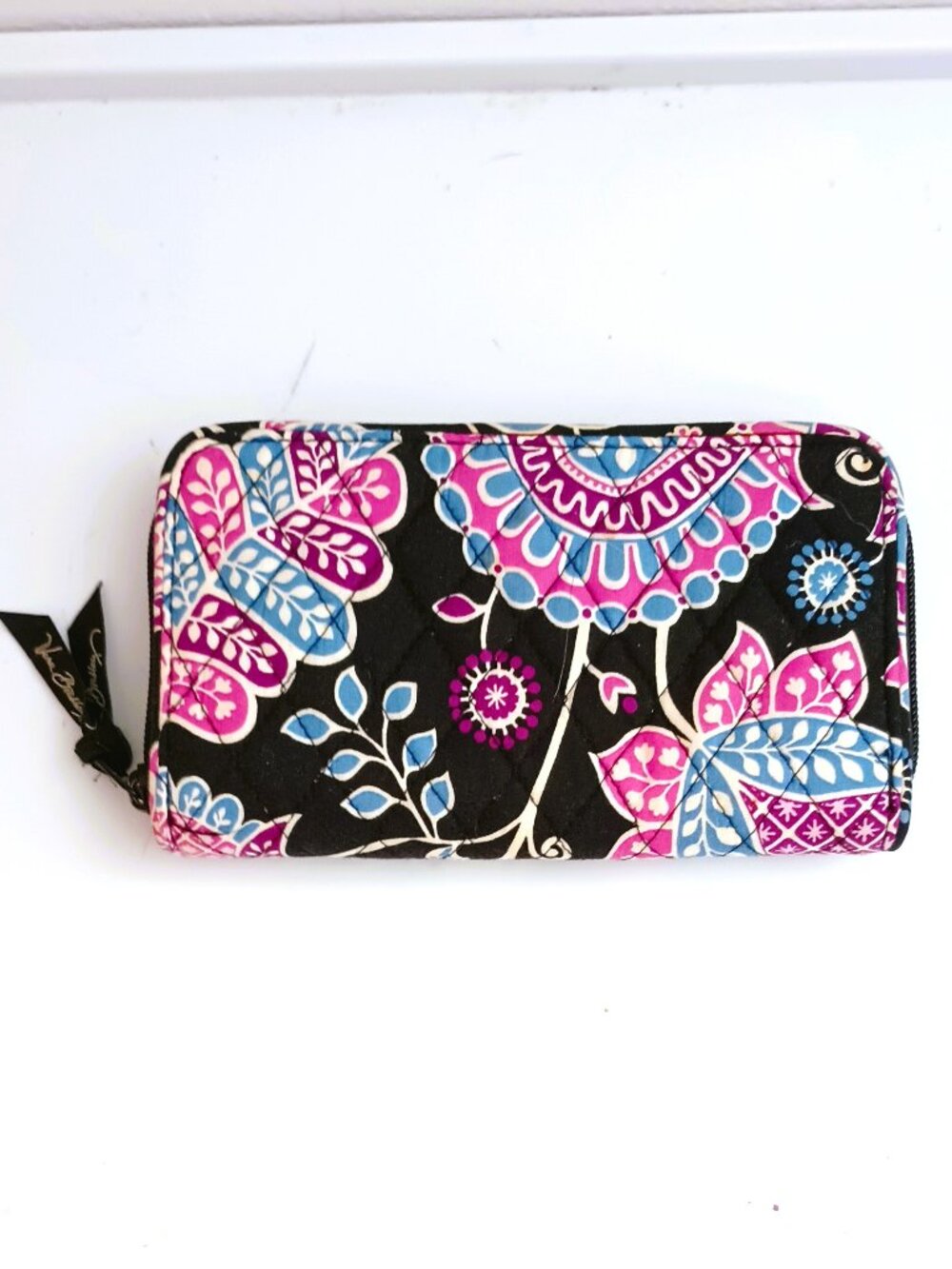 Vera Bradley Alpine Floral Wallet Zip Around Clutch